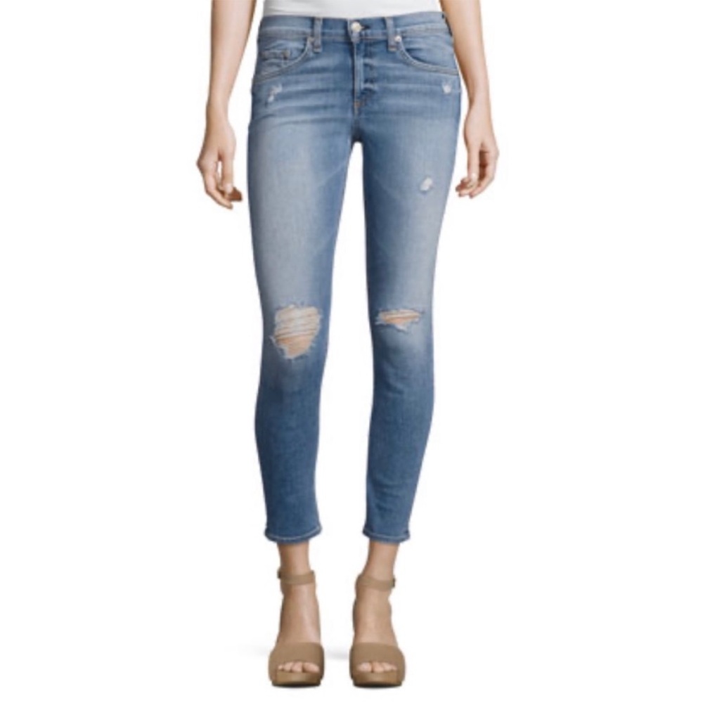 Rag & Bone Capri Jeans Gunner Wash